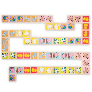 New Classic Toys - Domino - Animals -  FSC® 100%-certified wood